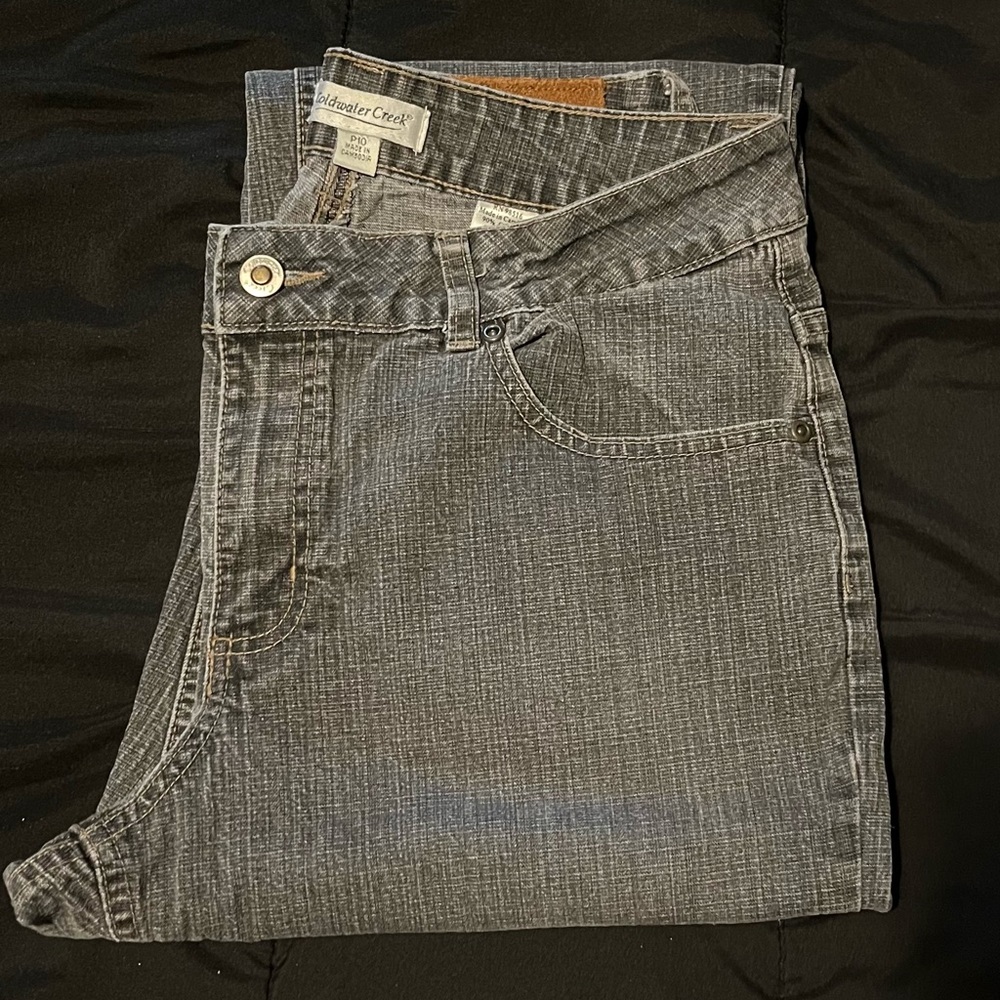 Coldwater Creek Women's Charcoal Straight Leg Jeans